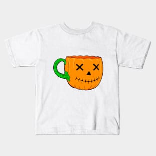 Halloween Coffee Cup Kids T-Shirt